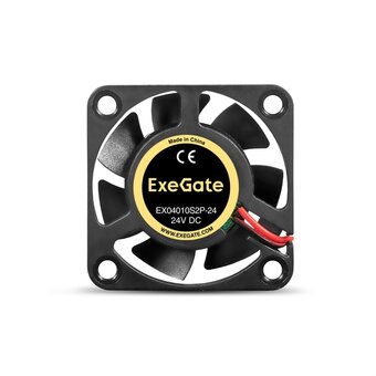 Вентилятор ExeGate EX04010S2P-24 EX295201RUS (40x40x10 мм, Sleeve bearing (подшипник скольжения), 2pin, 7500RPM, 35.5dBA) 