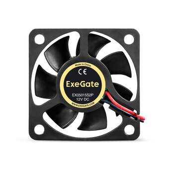  Вентилятор ExeGate EX05015S2P EX295221RUS (50x50x15 мм, Sleeve bearing (подшипник скольжения), 2pin, 5500RPM, 30dBA) 