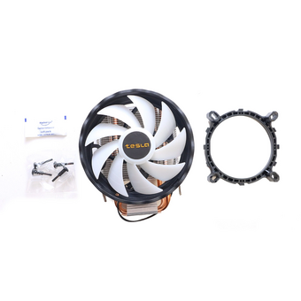  Кулер Tesla 920W для Socket 775/115x/1200/1356/1366/1700/AM2/AM2+/AM3/AM3+/FM1/AM4/AM5/FM2/FM2+, 120 мм, 1600rpm, 23 дБА, 135 Вт, 3-pin 