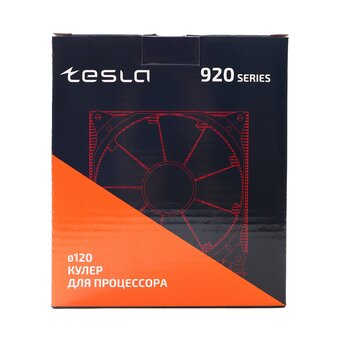  Кулер Tesla 920RGB V2 для Socket 775/115x/1200/1356/1366/1700/AM2/AM2+/AM3/AM3+/FM1/AM4/AM5/FM2/FM2+, 120 мм, 1600rpm, 23 дБА, 135 Вт 