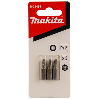  Биты Makita C-form B-23494 PZ2-25 мм 3 шт 