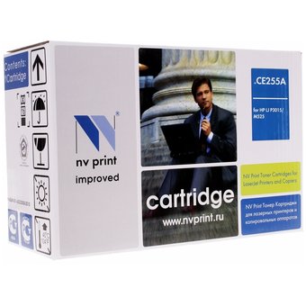  Картридж совместимый NVPrint NV-CE255A HP CE255A для LJ P3015 (6000k) 