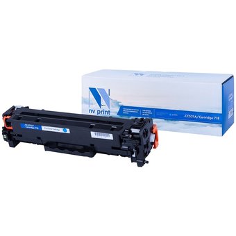  Картридж совместимый NVPrint NV-CC531A/718C HP CC531A/Canon718 Cyan дляLJ Color CP2025/Canon i-SENSYSLBP-7200C(2800k) 