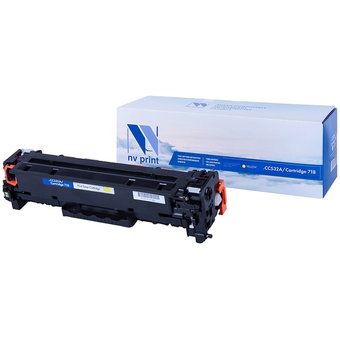  Картридж совместимый NVPrint NV-CC532A/718Y HP CC532A/Canon718 Yellow дляLJ Color CP2025/Canon i-SENSYSLBP-7200C(2800k) 