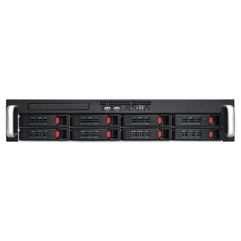  Корпус ExeGate Pro 2U660-HS08 EX292255RUS RM 19", высота 2U, глубина 660, без БП, 8xHotSwap, USB 