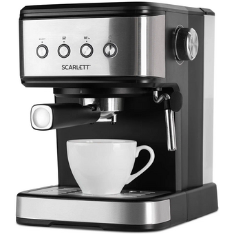  Кофеварка рожковая Scarlett SC-CM33022 серебристый/черный 