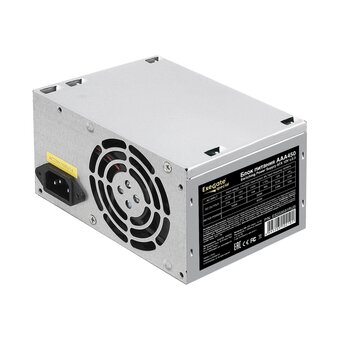  Блок питания ExeGate AAA450 ES259591RUS-PC 450W (ATX, PC, 8cm fan, 24pin, 4pin, 2xSATA, IDE, кабель 220V в комплекте) 