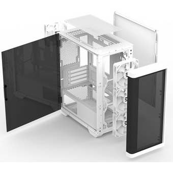  Корпус ZALMAN M4 White, MATX, White, Window, 1xCombo (3.5'' or 2.5''), 1x3.5", 2x2.5", 1xUSB2.0, 2xUSB3.0, Front 3x120mm ARGB, Rear 1x120mm ARGB 