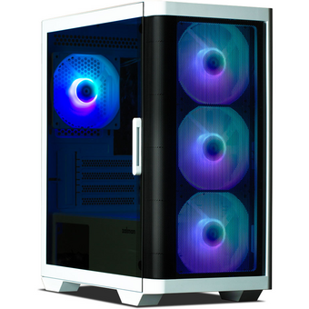  Корпус ZALMAN M4 White, MATX, White, Window, 1xCombo (3.5'' or 2.5''), 1x3.5", 2x2.5", 1xUSB2.0, 2xUSB3.0, Front 3x120mm ARGB, Rear 1x120mm ARGB 