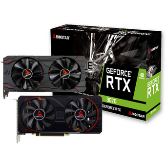  Видеокарта BIOSTAR RTX3070 (VN3706RM82) 8GB GDDR6 256-bit DPx3 HDMI 