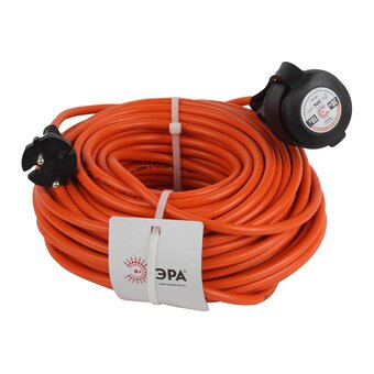  Удлинитель силовой ЭРА Б0046807 UPx12x130mIP44 в бухте б/з 30м 1 гнездо ПВС 2x1 