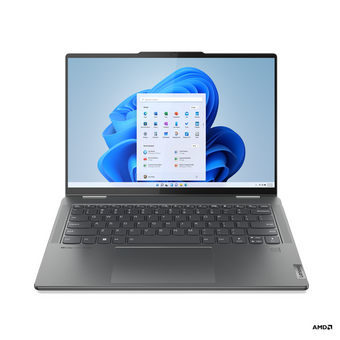  Ноутбук Lenovo Yoga 7 14ARP8 (82YM002BRK) 14" (2240x1400 IPS)/Touch/AMD Ryzen 7 7735U(2.7Ghz)/16384Mb/512SSDGb/noDVD/Int:AMD Radeon 