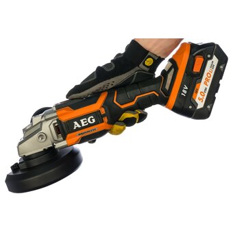 УШМ AEG BEWS18-125BLLI-502C бесщеточная (4935464417) 