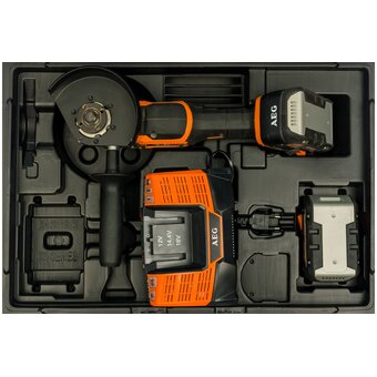  УШМ AEG BEWS18-125BLLI-502C бесщеточная (4935464417) 