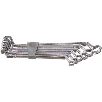  Набор ключей накидных Top Tools 35D455 изогнутые 6-17 мм, набор 6 шт. 
