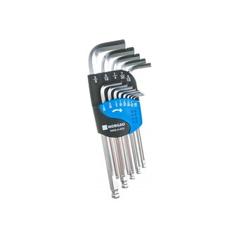  Набор ключей шестигранных NORGAU N42LA-013 (061005013) дюймовых удлиненных, 13шт. 