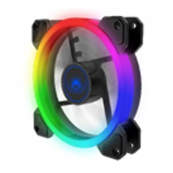  Вентилятор Hiper HCF1251-03 Single ring, RGB fan 120*120*25mm (38.5CFM, 1200RPM, 3+4PIN) 