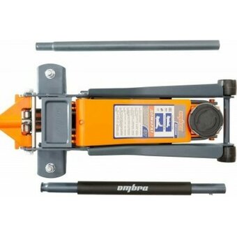  Домкрат подкатной Ombra OHT233S (59074) 3 т. двухпоршневой, 75-505 мм 