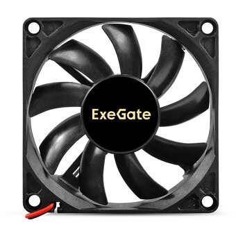  Вентилятор ExeGate ExtraSilent ES08015B2P EX295236RUS (80x80x15 мм, 2-Ball (двойной шарикоподшипник), 2pin, 1700RPM, 17dBA) 