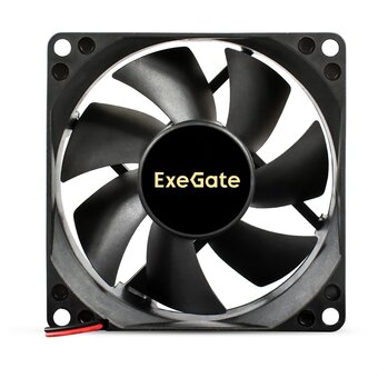 Вентилятор ExeGate ExtraPower EP08025B2P EX295239RUS (80x80x25 мм, 2-Ball (двойной шарикоподшипник), 2pin, 2900RPM, 29.5dBA) 