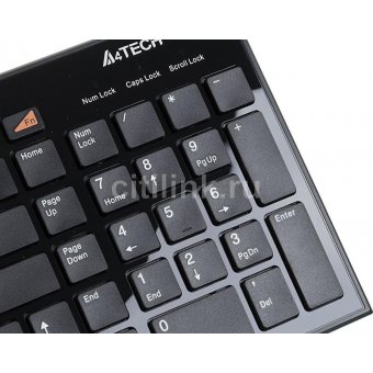  Клавиатура A4Tech KX-100 Black, USB, Slim, Multimedia 