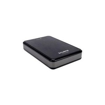  Wi-Fi бокс для HDD/SSD ZALMAN ZM-WE450 Black 2.5" Sata3 USB3.0, 802.11 b/g/n, встр. акб PowerBank Li-Pol 5200 mAh, одноврем. воспр. видео 1080P до 5 п 