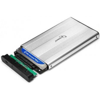  Корпус для HDD/SSD 2.5" Sata3 USB2.0 Gembird EE2-U2S-5-S, Silver, алюминиевый 