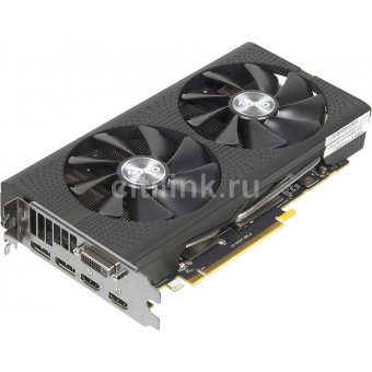  Видеокарта SAPPHIRE 11256-10-20G Radeon RX470 Nitro Dual-X OC 4GB 256bit GDDR5 (1140-1236/7000) DVI-D/2xHDMI(2.0b)/2xDP(1.4) 