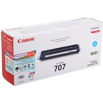  Тонер-картридж Canon 707C (9423A004) голубой, 2000 стр., для LBP 5000/5100 