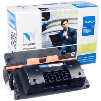  Картридж совместимый NVPrint NV-CE390X HP CE390X для LJ M4555 (24000k) 