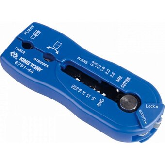  Стриппер KING TONY 6751-44 многофункциональный для зачистки и резки провода 