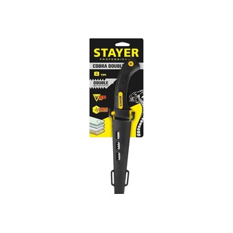  Ножовка мини по гипсокартону Stayer Cobra Double-8 2-15170 z01 выкружная 150 мм 