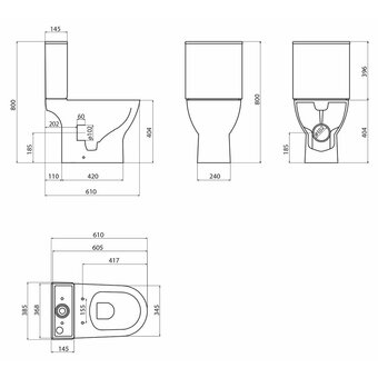  Чаша унитаза BelBagno Lounge BB045CPR 