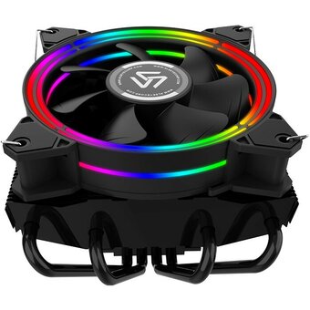  Кулер Alseye H120T для Socket/115x/1200/AM2/AM2+/AM3/AM3+/FM1/AM4/FM2/FM2+, 120мм, 2000rpm, 35.5 дБ, 125Вт, 4-pin PWM, Al+Cu, RGB 