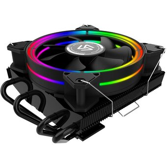  Кулер Alseye H120T для Socket/115x/1200/AM2/AM2+/AM3/AM3+/FM1/AM4/FM2/FM2+, 120мм, 2000rpm, 35.5 дБ, 125Вт, 4-pin PWM, Al+Cu, RGB 