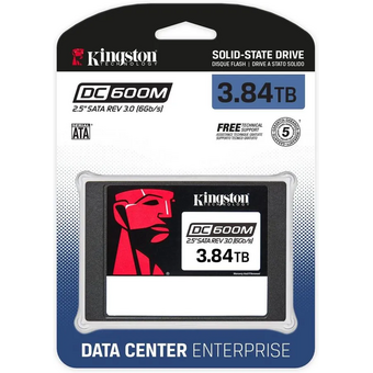  SSD Kingston Enterprise DC600M SEDC600M/3840G 3,84TB 2.5" SATA 3 R560/W530MB/s 3D TLC MTBF 2M 94 000/59 000 IOPS 7008TBW (Mixed-Use) 
