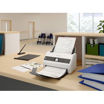  Сканер Epson WorkForce DS-730N (B11B259401) планшетный/протяжный A4 белый 