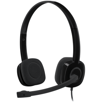  Гарнитура Logitech Headset H151 Stereo (981-000590) black (1 x 3.5мм, кабель 1.8м) 