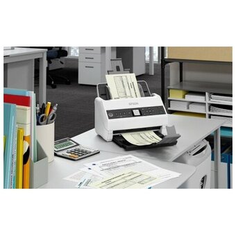  Сканер Epson WorkForce DS-730N (B11B259401) планшетный/протяжный A4 белый 