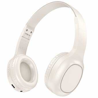  Наушники полноразмерные bluetooth HOCO W46 Charm (молочно-белый) 