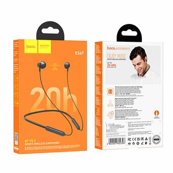  Наушники bluetooth HOCO ES67 Perception neckband BT (черный) 