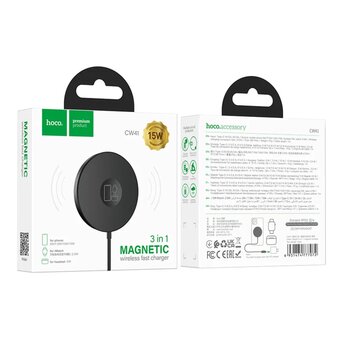  Беспроводное ЗУ HOCO CW41 Delight 3-in-1 magnetic wireless (черный) 