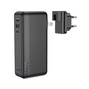  Аккумулятор внешний резервный HOCO Q16 Friendly 22.5W fully compatible (US/EU) (10000mAh) (черный) 
