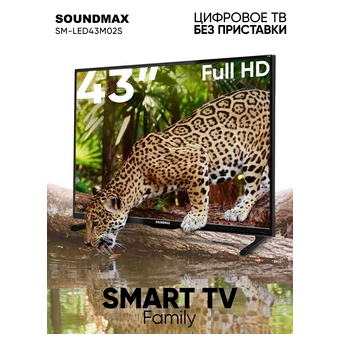  Телевизор SOUNDMAX SM-LED43M02S 