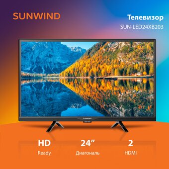  Телевизор SUNWIND SUN-LED24XB203 черный 