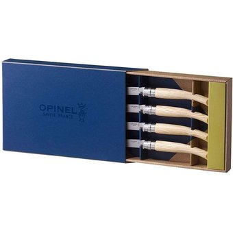  Набор ножей кухон. Opinel Table Chic №10 (001828) компл.4шт дерево подар.коробка 