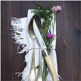  Набор ножей кухон. Opinel Table Chic №10 (001828) компл.4шт дерево подар.коробка 