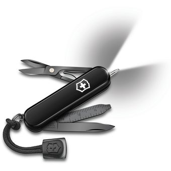  Нож перочинный Victorinox Signature Lite Onyx Black (0.6226.31P) 58мм 8функций черный подар.коробка 