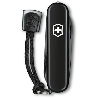  Нож перочинный Victorinox Signature Lite Onyx Black (0.6226.31P) 58мм 8функций черный подар.коробка 