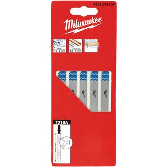  Пилки Milwaukee 4932399307 для лобзика T318A 105мм 5штук 